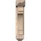 Ekena Millwork Merced Arts and Crafts Smooth Bracket w/ Offset Brace, Douglas Fir, 5 1/2"W x 18"D x 26"H BKT0604X18X26MRC03SDF - alternate 4